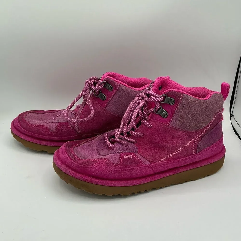 UGG Unisex-Child K Highland Hi Heritage Pink boot size 4